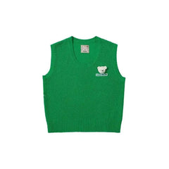 Solid Color Cordevent Bear Vest