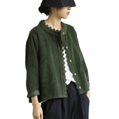 Solid Color Corduroy Jacket
