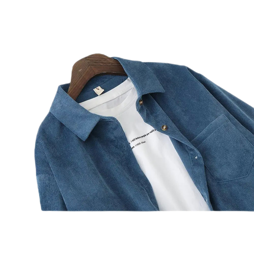 Solid Color Corduroy Shirts