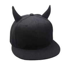 Solid Color Cotton Horn Baseball Cap