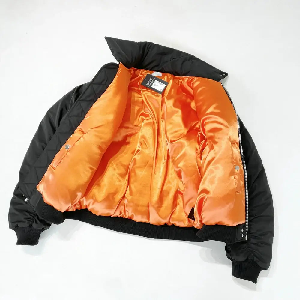 Solid Color Flight Cotton Padded Jacket