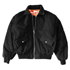 Solid Color Flight Cotton Padded Jacket