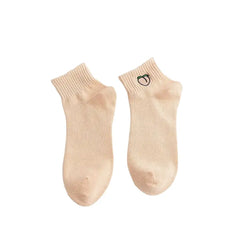 Solid Color Harajuku Socks - Beige