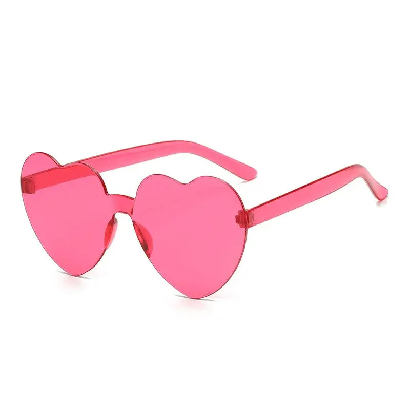 Solid Color Heart Sunglasses