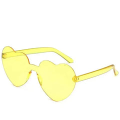 Solid Color Heart Sunglasses