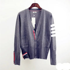 Solid Color Knitted Cardigan