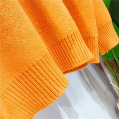 Solid Color Knitted Oversize Sweater