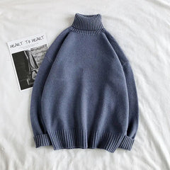 Solid Color Korean Style Turtleneck Sweater