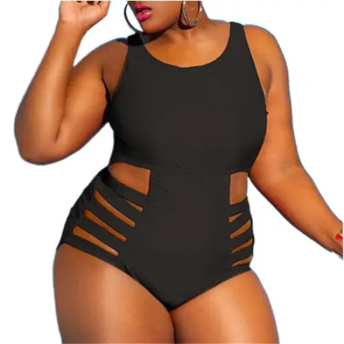 Solid Color Plus Size Swimsuits