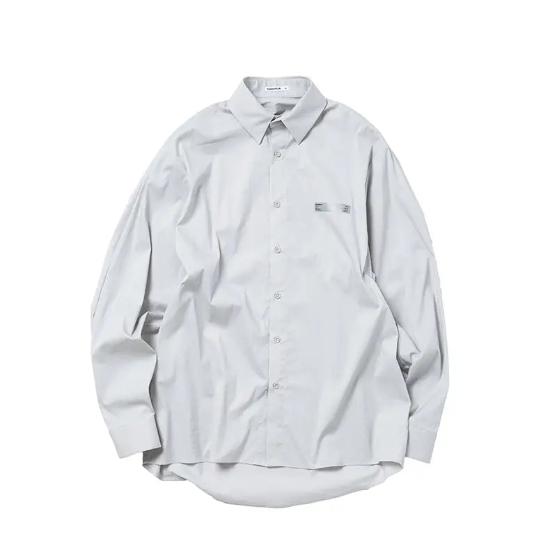 Solid Color Reflective Label Shirt