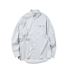 Solid Color Reflective Label Shirt