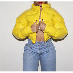 Solid Color Short Cotton Jacket