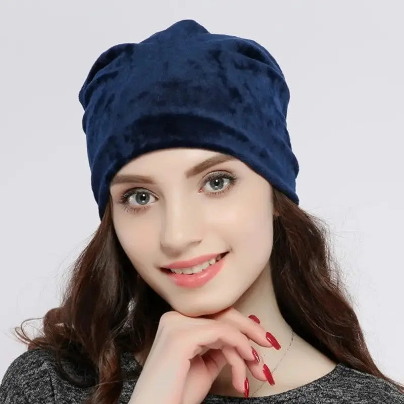 Solid Color Velvet Beanies - Beanie