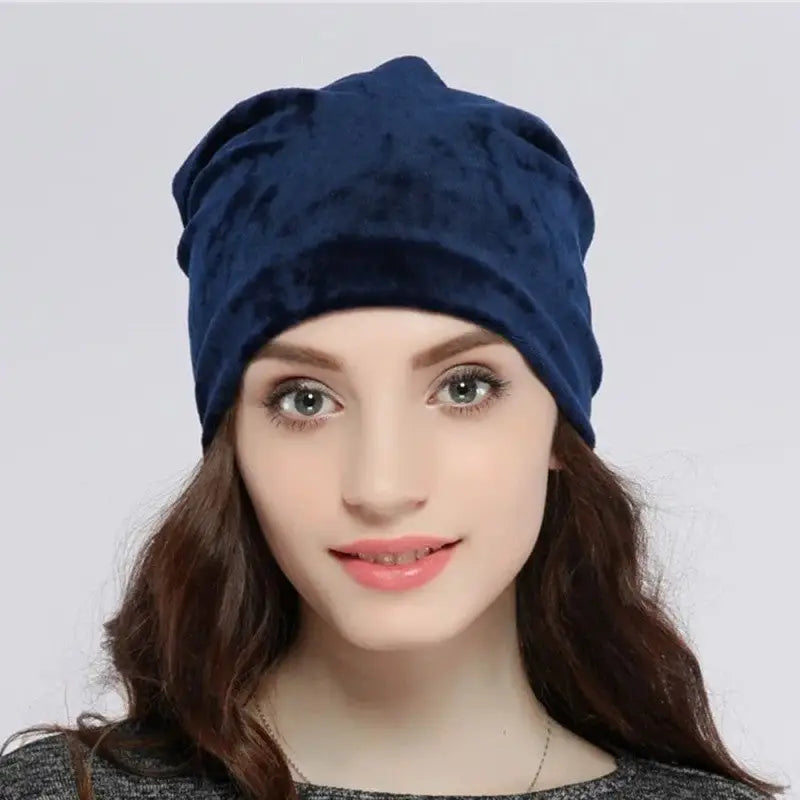 Solid Color Velvet Beanies - Beanie