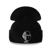 Thumbnail for Solid Color Winter Knitted Beanie - Black