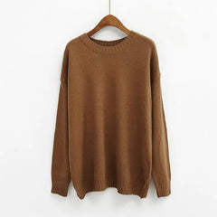 Solid Simple Knitted Sweater