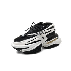 Spaceship Comfortable Airbag Shoes - Black-white / 35