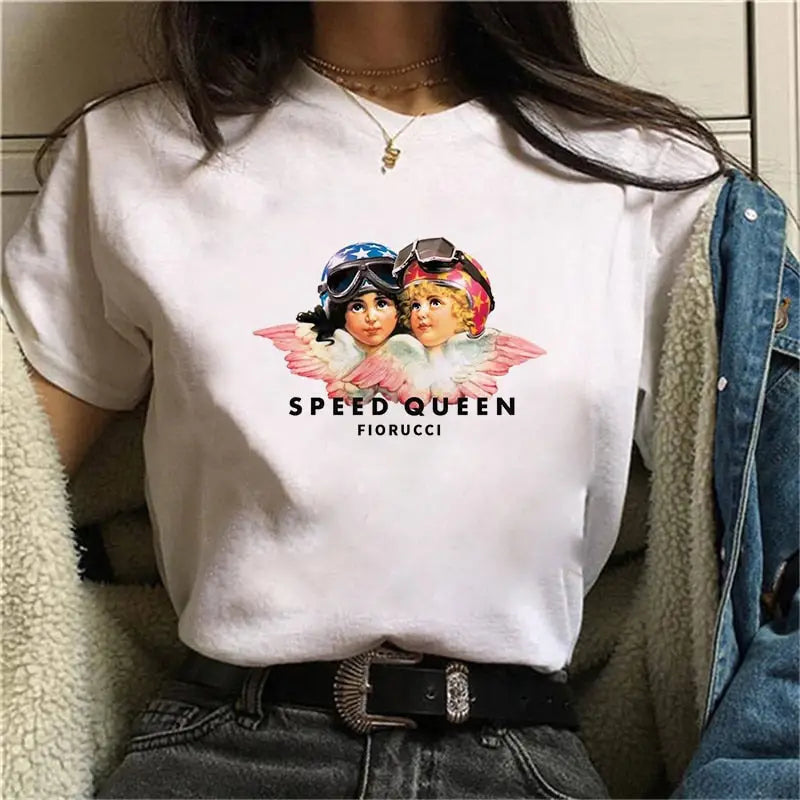 Speed Queen FIORUCCI Cupid Angel T-shirt - Brown / S