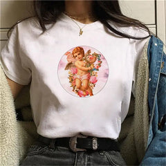 Speed Queen FIORUCCI Cupid Angel T-shirt - Ligth Orange / S