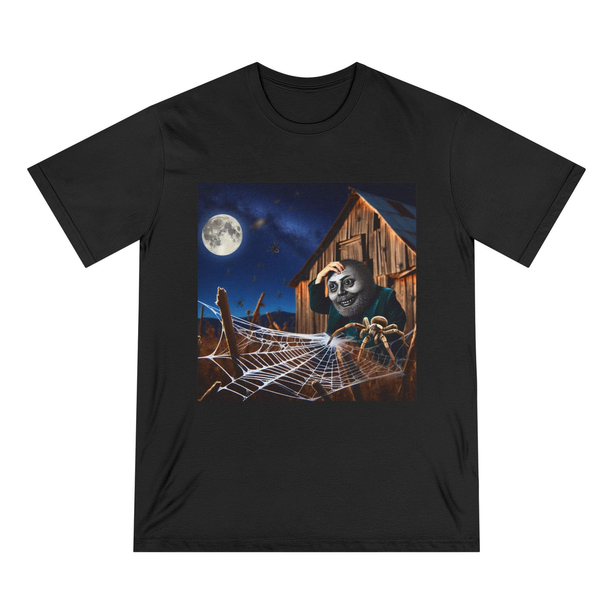 Spider Meme T Shirt Enigmatic Eerie Essentials Design Black