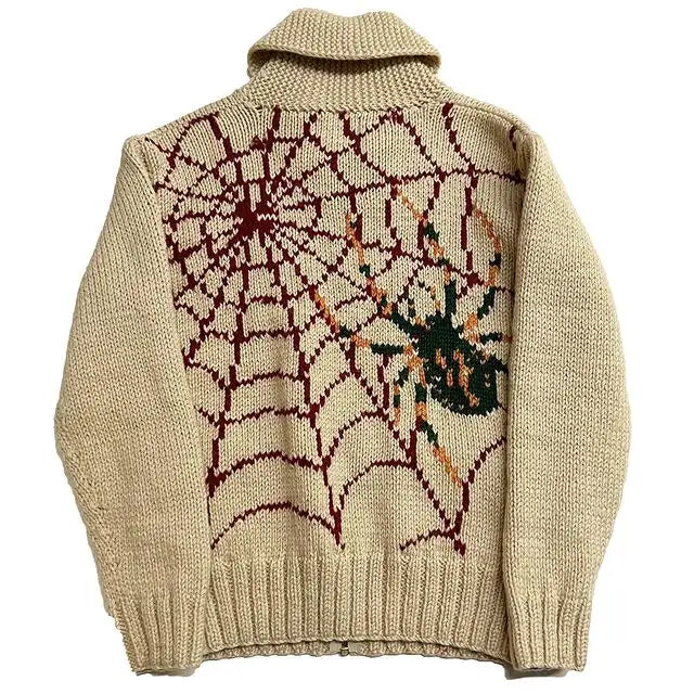 Spider Web Oversize Knitted Sweater