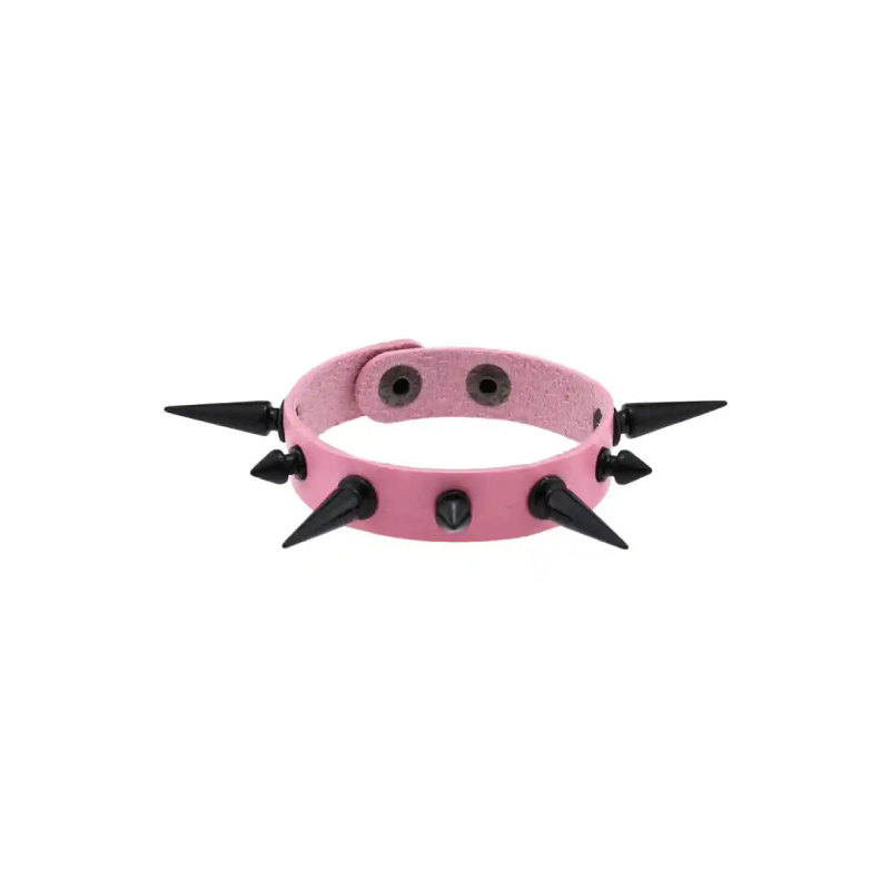 Spike Punk PU Cuff Bangles Studded Wristband Bracelets