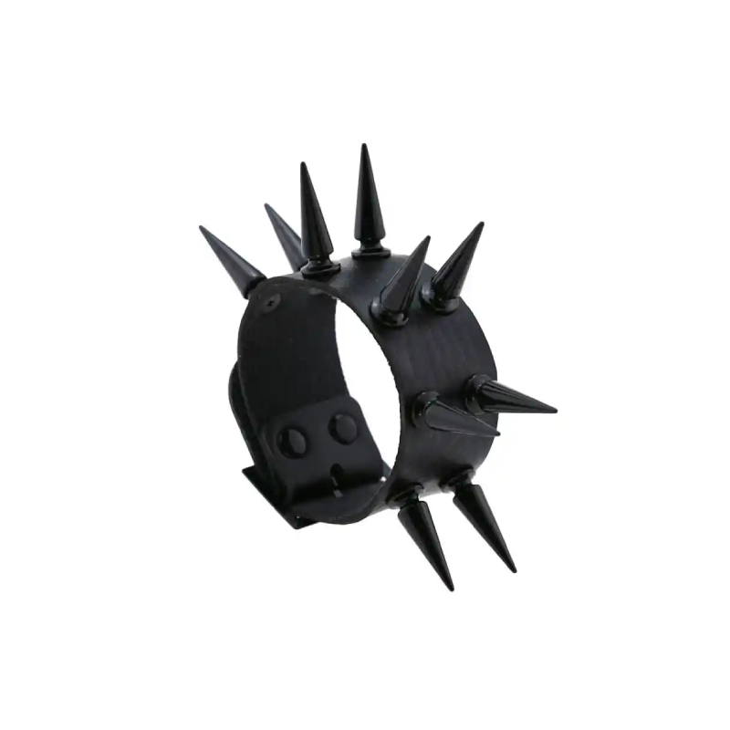 Spike Punk PU Cuff Bangles Studded Wristband Bracelets