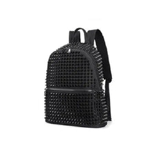 Spike Rivets Black Punk Style Backpack