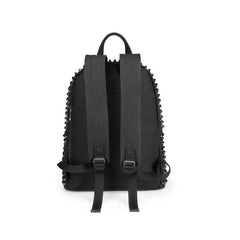 Spike Rivets Black Punk Style Backpack