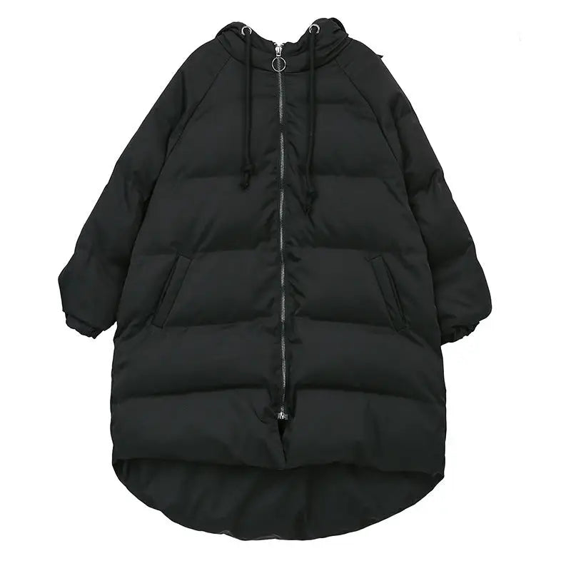 Spikes Hooded Oversize Winter Jacket