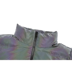 Spikes Reflective Hooded Winter Jacket