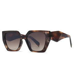 Square Gradient Sunglasses - Brown