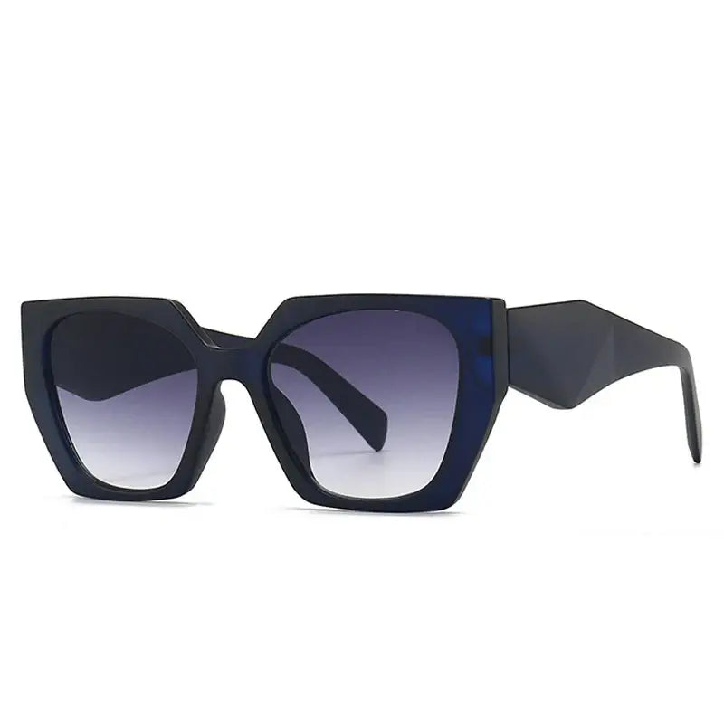 Square Gradient Sunglasses - Dark Blue