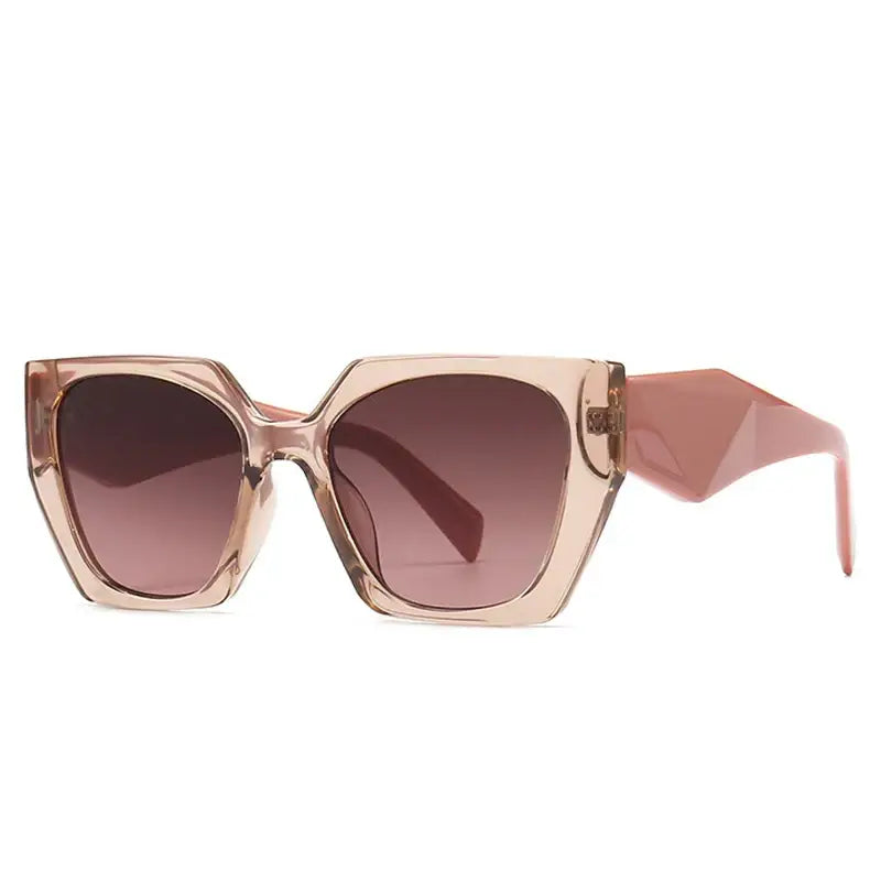 Square Gradient Sunglasses - Light Brown