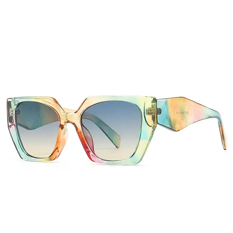 Square Gradient Sunglasses - Multicolor