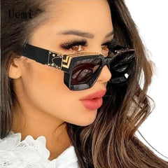 Square Sunglasses Luxury Frame Anti Glare Acetate 52mm