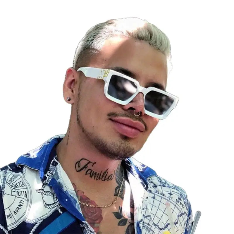 Square Sunglasses Luxury Frame Anti Glare Acetate 52mm