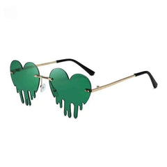 St Patrick Leprechaun Irish Shamrock Sunglasses - Dark Green