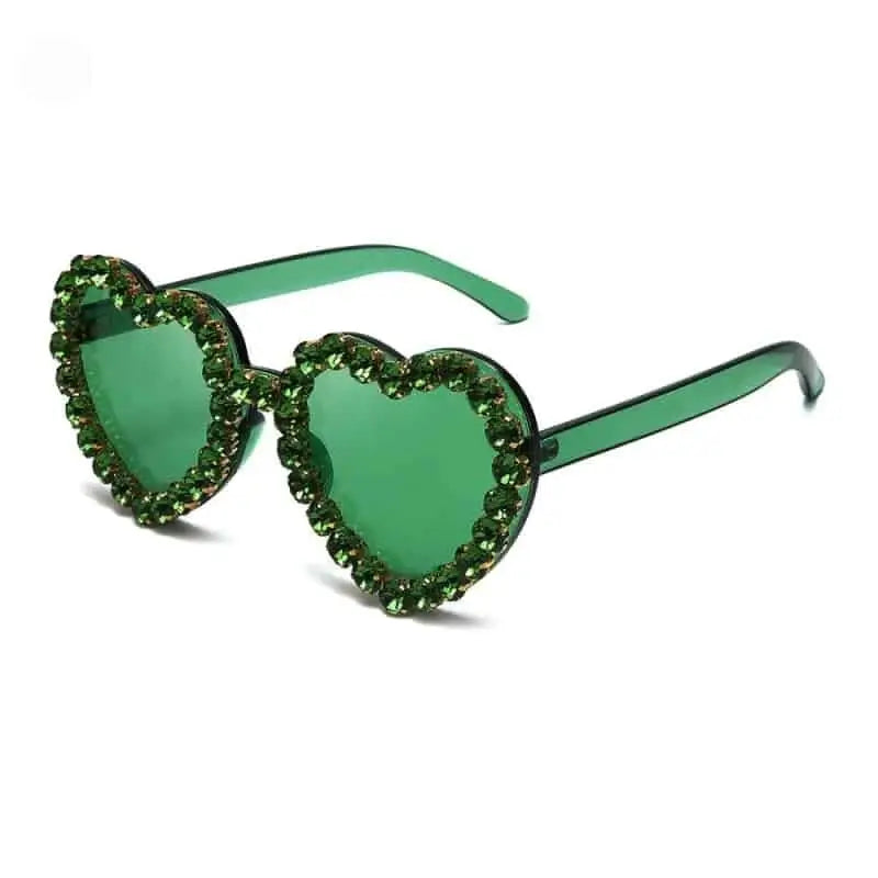 St Patrick Leprechaun Irish Shamrock Sunglasses - Heart