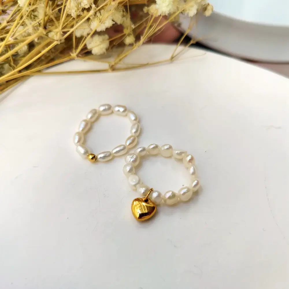 Stainless Steel Adjustable Ring with Freshwater Pearl