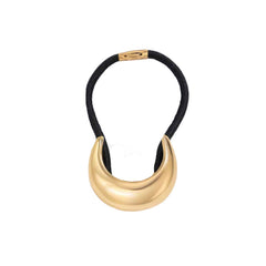 Stainless Steel Double Layer Elastic Hair Bands Gold 1 Ring