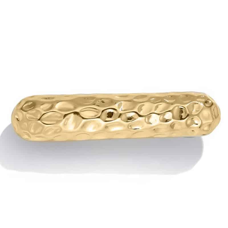 Stainless Steel Double Layer Elastic Hair Bands Gold Plated