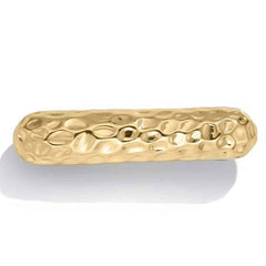 Stainless Steel Double Layer Elastic Hair Bands Gold Plated