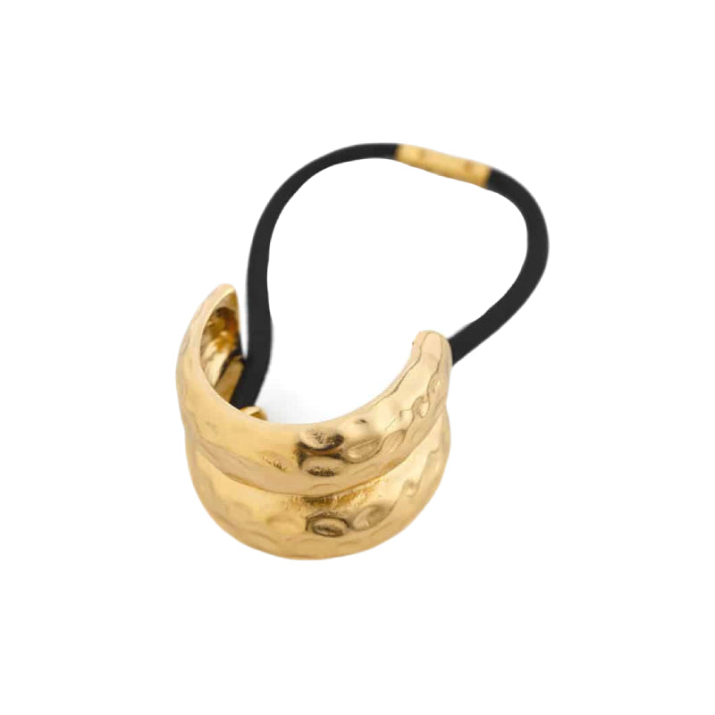 Stainless Steel Double Layer Elastic Hair Bands Gold Small