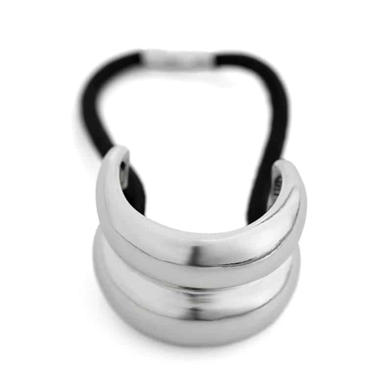 Stainless Steel Double Layer Elastic Hair Bands Silver 2