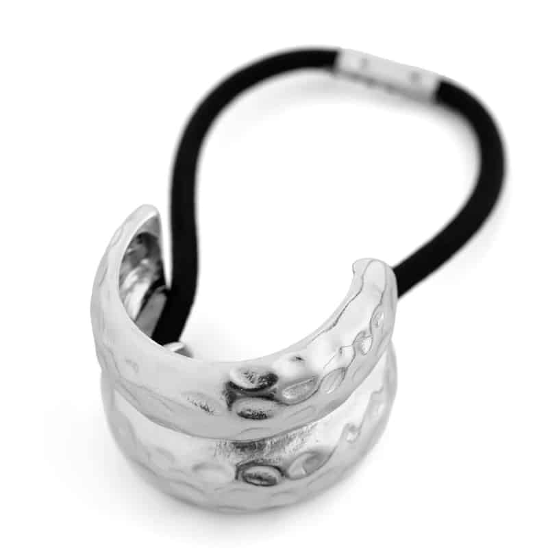 Stainless Steel Double Layer Elastic Hair Bands Silver