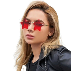 Star Shape Rimless Sunglasses