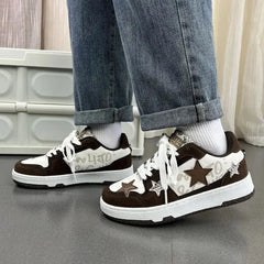 Star Swede Platform Skateboard Lace Up Sneakers