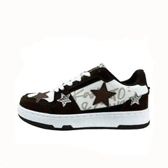 Star Swede Platform Skateboard Lace Up Sneakers