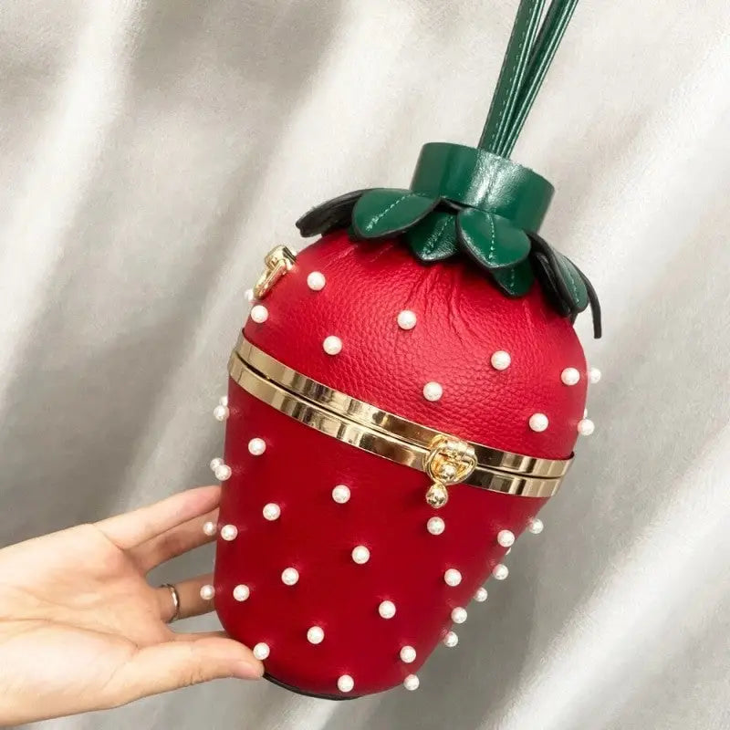 Strawberry Crossbody Chain Shoulder Handbag